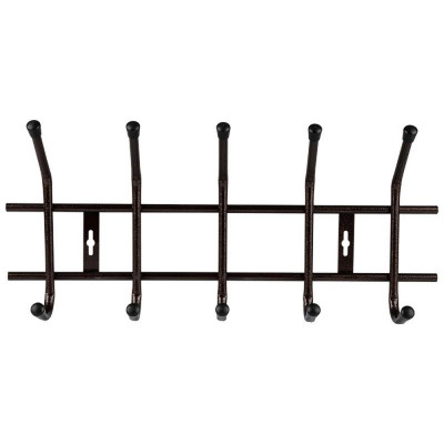 104848 Вешалка настенная Gancio 5 крючков бронза