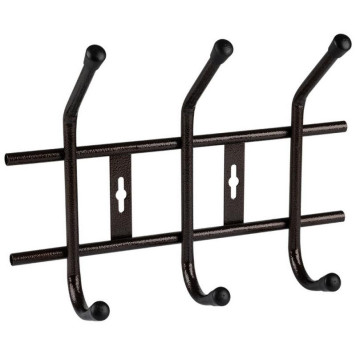 104849 Вешалка настенная Gancio 3 крючка бронза-1