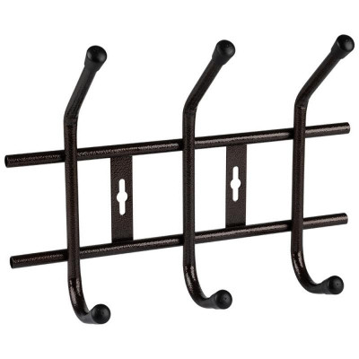 104849 Вешалка настенная Gancio 3 крючка бронза-1