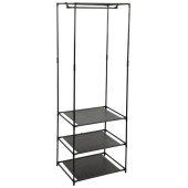 104925 Вешалка-стойка напольная с полками и перекладиной