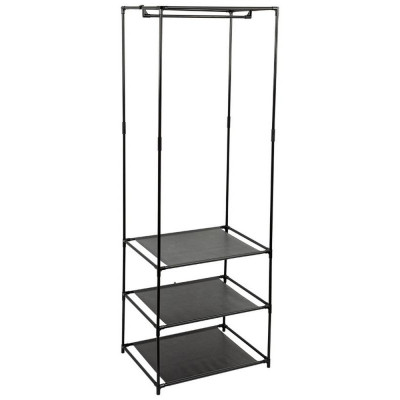 104925 Вешалка-стойка напольная с полками и перекладиной
