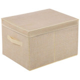 104960 Коробка для хранения с ручкой Leonord (30х40х25см) текстиль