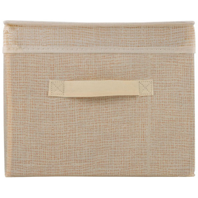 104960 Коробка для хранения с ручкой Leonord (30х40х25см) текстиль-2