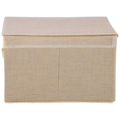 104960 Коробка для хранения с ручкой Leonord (30х40х25см) текстиль-4