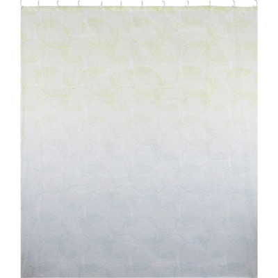 104966 Занавеска для ванной комнаты 'Листья', полиэстер, 180х160см