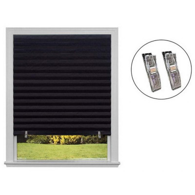 105047 Самоклеящиеся шторы-плиссе 'Skandi', 90х180см, цвет черный 'Рыжий кот'