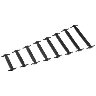 105169 Шнурки для обуви силиконовые, черные-3