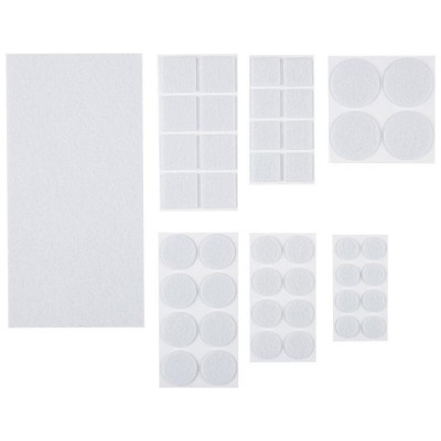 105201 Накладки-протекторы для мебели самоклеящиеся (45шт) белый ' Рыжий кот' 