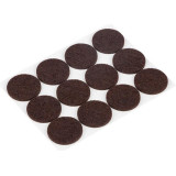 105204 Накладки-протекторы для мебели самоклеящиеся (12шт) 28мм коричневый ' Рыжий кот' 