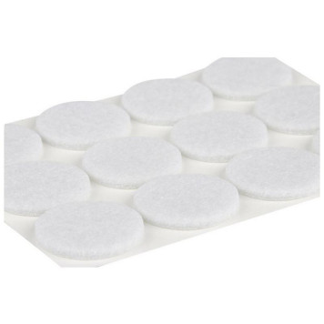 105205 Накладки-протекторы для мебели самоклеящиеся (12шт) 28мм белый ' Рыжий кот' -2