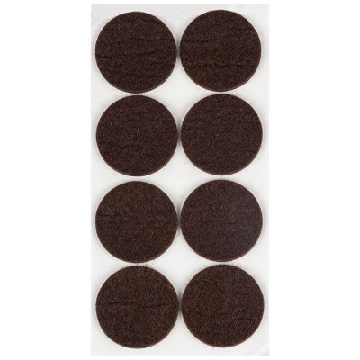 105206 Накладки-протекторы для мебели самоклеящиеся (8шт) 35мм коричневый' Рыжий кот' -1