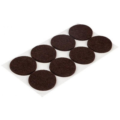 105206 Накладки-протекторы для мебели самоклеящиеся (8шт) 35мм коричневый' Рыжий кот' 