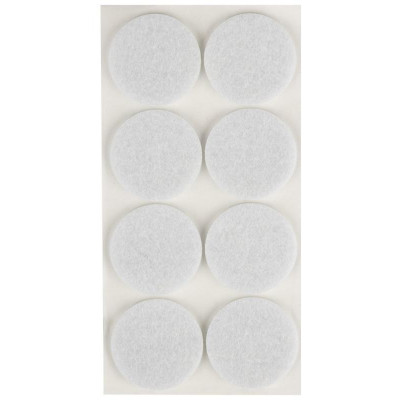 105207 Накладки-протекторы для мебели самоклеящиеся (8шт) 35мм белый ' Рыжий кот' -1