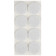 105207 Накладки-протекторы для мебели самоклеящиеся (8шт) 35мм белый " Рыжий кот" 
