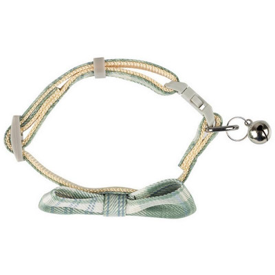 105317 Ошейник регулируемый, с бантиком и колокольчиком-1