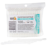 105513 Палочки ватные пластиковые (100шт)