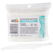 105513 Палочки ватные пластиковые (100шт) 105513 Палочки ватные пластиковые (100шт)