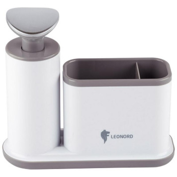 105845 Диспенсер для жидкого мыла SAUBER с органайзером Leonord-1