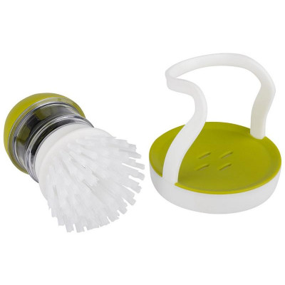 105850 Щётка для мытья посуды SAUBER с дозатором для моющего средства Leonord-2