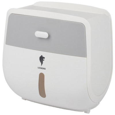 105856 Полка-держатель для туалетной бумаги TANGER TBH-02 (с ящиком) Leonord