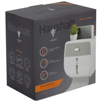 105856 Полка-держатель для туалетной бумаги TANGER TBH-02 (с ящиком) Leonord-4