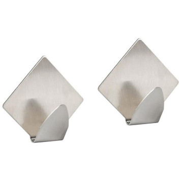 105889 Набор крючков на самоклеящейся основе 'Ромб' (2 шт) нерж. Рыжий кот