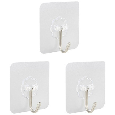 105890 Набор крючков на самоклеящейся основе 'Фигурные' (3 шт) пластмасса Рыжий кот