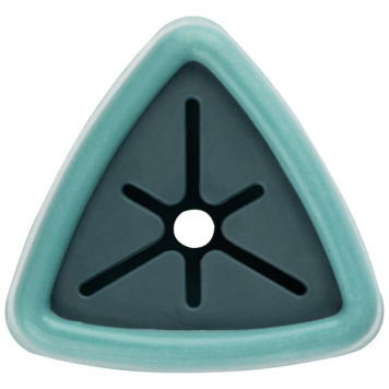 105894 Держатель для полотенец на самоклеящейся основе 'Объемный треугольник', зеленый Рыжий кот-1