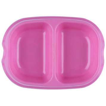 106083 Миска двойная для кошек и собак 2х200мл-1