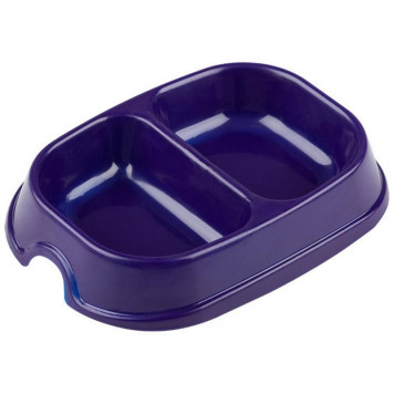 106084 Миска двойная для кошек и собак 2х200мл