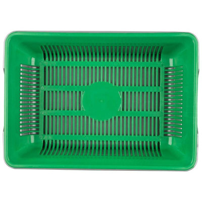 106094 Лоток глубокий с сеткой 36х25х9см-2