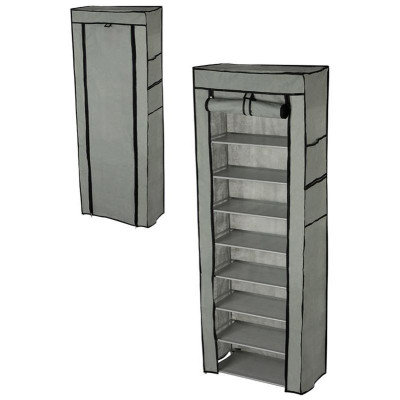 106896 Полка для обуви 9 ярусов с чехлом 'Рыжий кот'