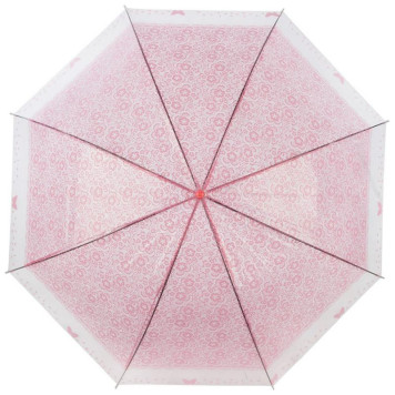 107551 Зонт-трость полуавтоматический BASIC, 90см (ЭВА) розовый-1