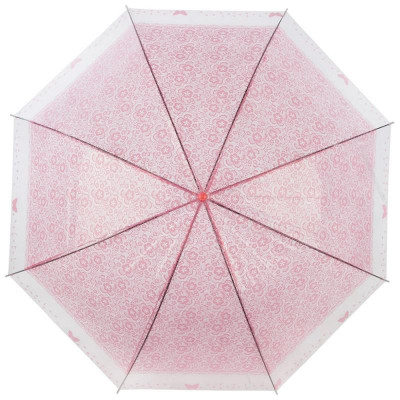 107551 Зонт-трость полуавтоматический BASIC, 90см (ЭВА) розовый-1