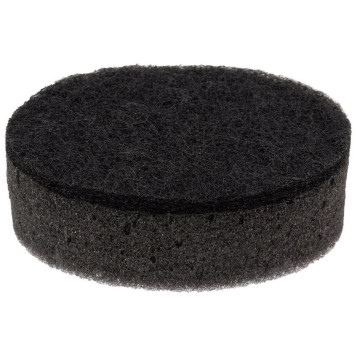 107566 Губка для мытья посуды двухслойная овальная KS-07 (черный)-2