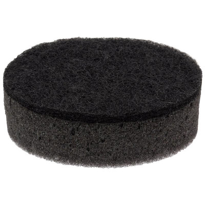107566 Губка для мытья посуды двухслойная овальная KS-07 (черный)-2