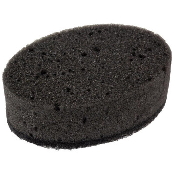 107566 Губка для мытья посуды двухслойная овальная KS-07 (черный)-3