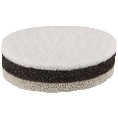 107572 Набор губок для мытья посуды трехслойных KS-09 белый/черный (10шт)-3