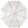 107776 Зонт-трость полуавтоматический BASIC, 90см (ЭВА) белый