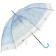 107777 Зонт-трость полуавтоматический BASIC, 90см (ЭВА) голубой