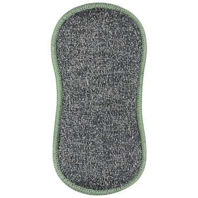 107843 Губка-скраб двухсторонняя 19х9.5см ' Рыжий кот' микрофибра+абразив (2шт)-4