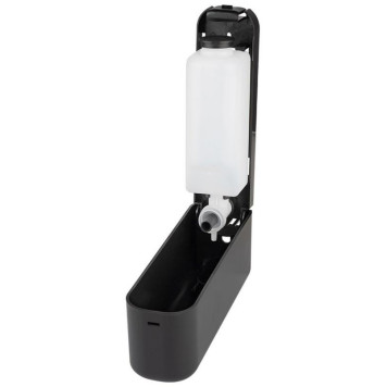 107870 Диспенсер для жидкого мыла нажимной настенный B0922, цвет черный-3