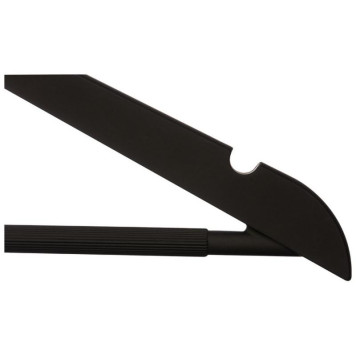 107879 Вешалка пластиковая c выемками с покрытием soft-touch 'Рыжий кот' цвет черный-2