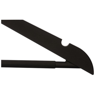 107879 Вешалка пластиковая c выемками с покрытием soft-touch 'Рыжий кот' цвет черный-2