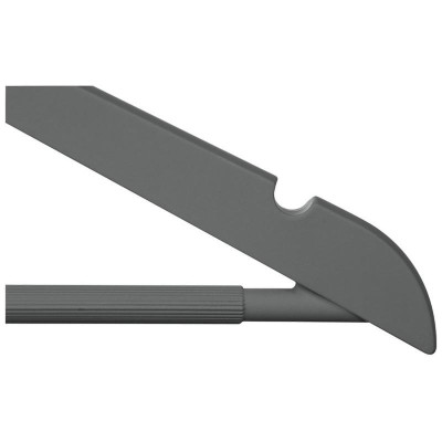 107882 Набор вешалок пластиковых c выемками с покрытием soft-touch 'Рыжий кот' (5шт) цвет серый-3