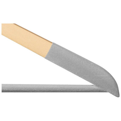 107887 Вешалка деревянная, флокированная Leonord цвет древесный-2