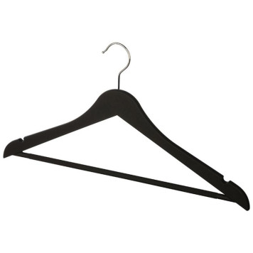 107883 Набор вешалок пластиковых c выемками с покрытием soft-touch 'Рыжий кот' (5шт) цвет черный-2