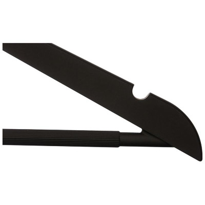 107883 Набор вешалок пластиковых c выемками с покрытием soft-touch 'Рыжий кот' (5шт) цвет черный-3