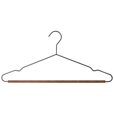 107890 Вешалка металлическая с деревянной перекладиной 'Винтаж' 'Рыжий кот' цвет черный-1