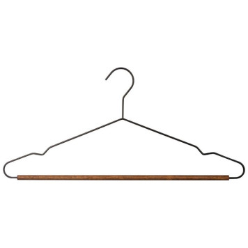 107891 Набор вешалок металлических с деревянной перекладиной 'Винтаж' 'ыжий кот' (3шт) цвет черный-2